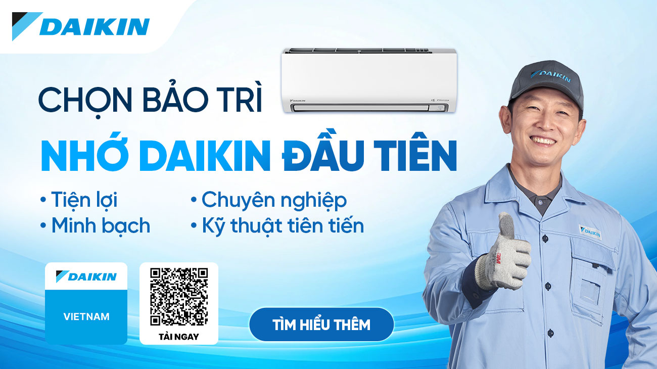 Các gói dịch vụ bảo trì nâng cao trên ứng dụng Daikin Vietnam