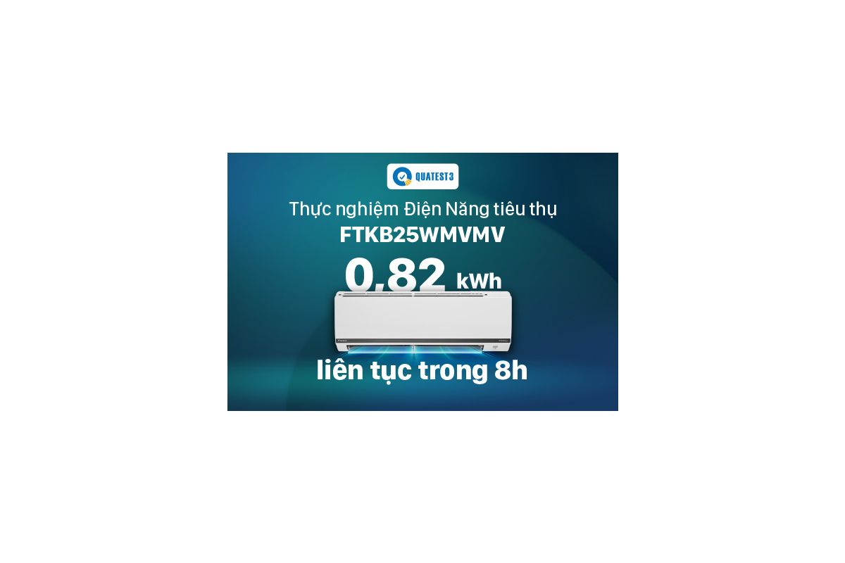 QUATEST 3 - Thực nghiệm điện năng tiêu thụ của model Inverter FTKB25WMVMV