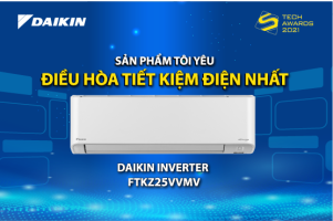 Daikin FTKZ vinh dự nhận giải “Điều Hòa Tiết Kiệm Điện Nhất”