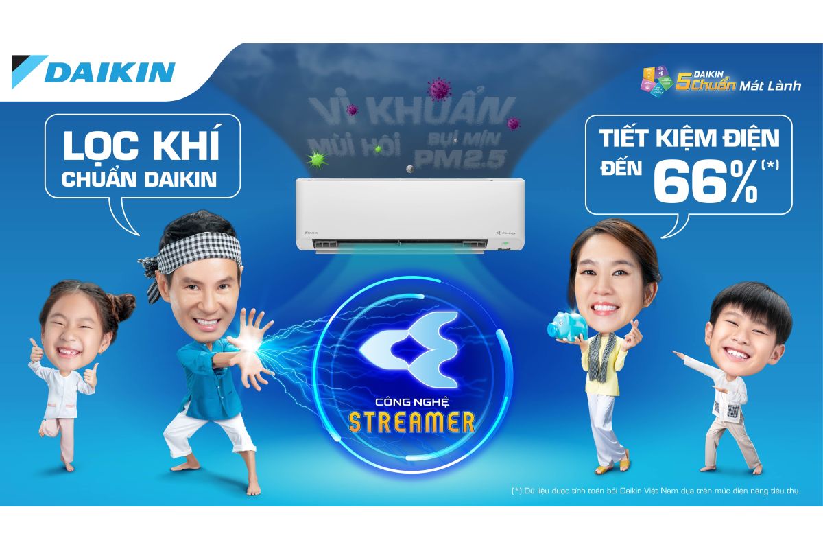 Công nghệ Streamer ưu việt trên điều hòa/ máy lọc không khí Daikin
