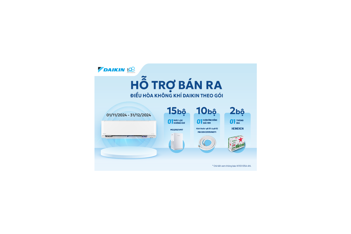 Chương Trình “Hỗ Trợ Bán Ra Điều Hòa Không Khí Theo Gói”