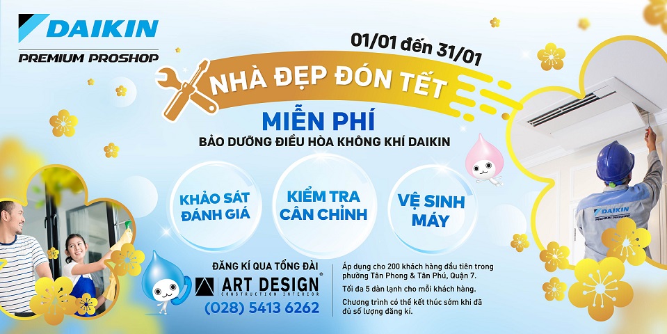 Daikin Premium Proshop Art Design Miễn Phí Bảo Dưỡng Hơn 200 Máy Điều Hòa Không Khí