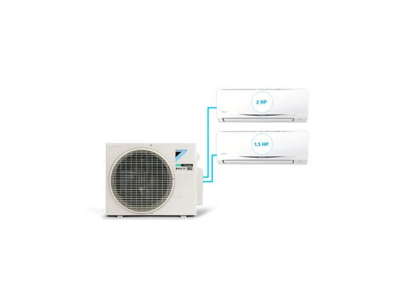 Combo 2 dàn lạnh Điều Hòa Inverter Multi S - 2HP + 1.5HP