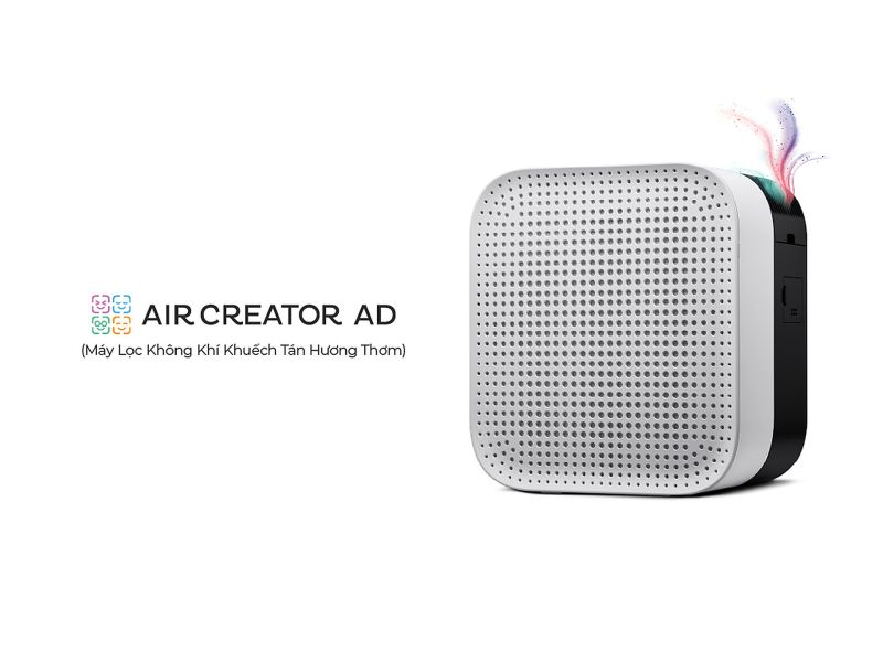 AIR CREATOR - M&aacute;y lọc kh&ocirc;ng kh&iacute; khuếch t&aacute;n hương thơm MCMH55AVM7W (M&agrave;u Trắng) - Trang